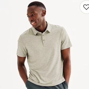 Men's Apt. 9 Light Beige Short Sleeve Polo Shirt - XXL